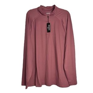 Rhone Mens Size 2XL Session Performance Quarter‎ Zip Tulipwood Pullover NWT